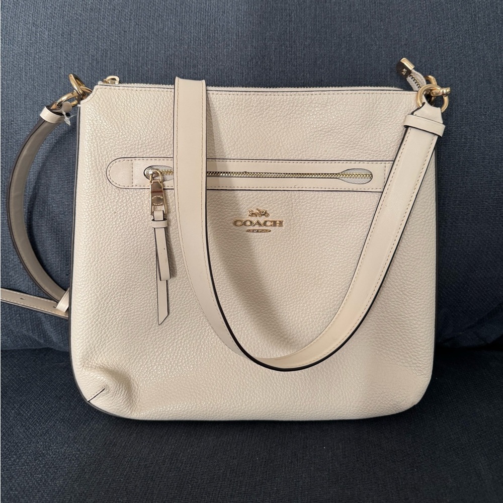 Coach Off-White Leather Crossbody Bag